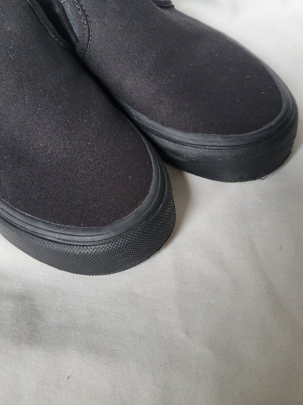Vans Sneakers Women's 7.5 Black Slip On Skater Egirl Surfer Normcore School - Picture 8 of 14